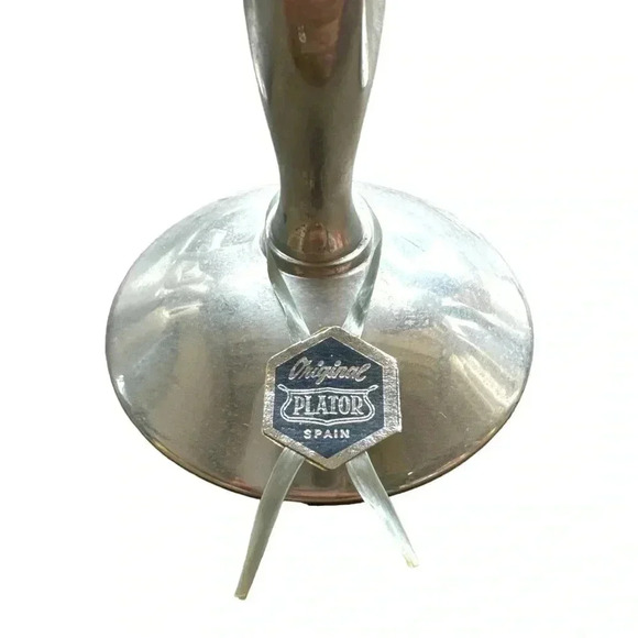 Vintage Silverstone Goblets Chalices by Plator Spain Set of 8 - Picture 3 of 4